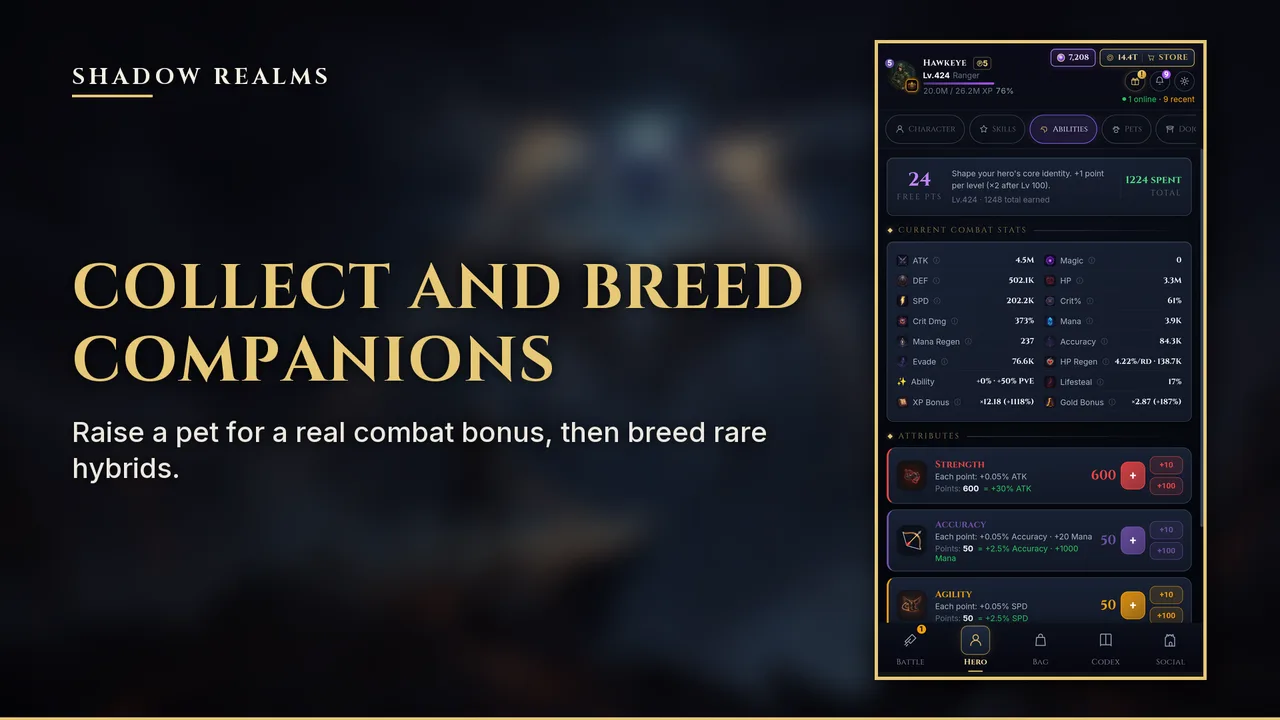 Collect and breed companions