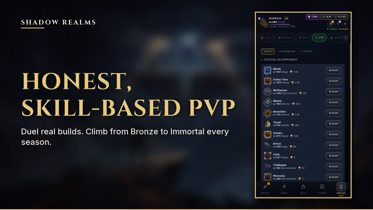 Honest, skill-based PvP